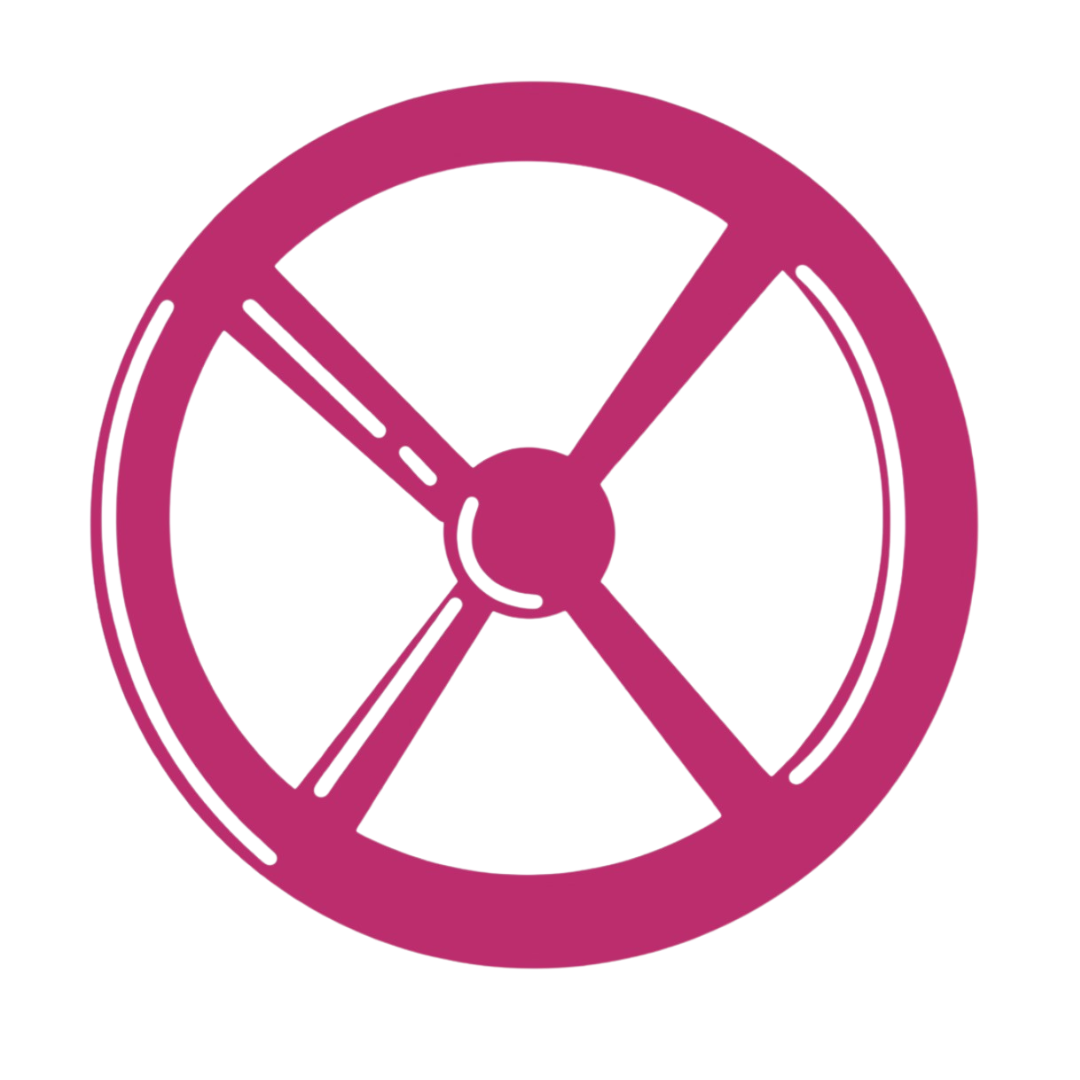 A steering wheel
