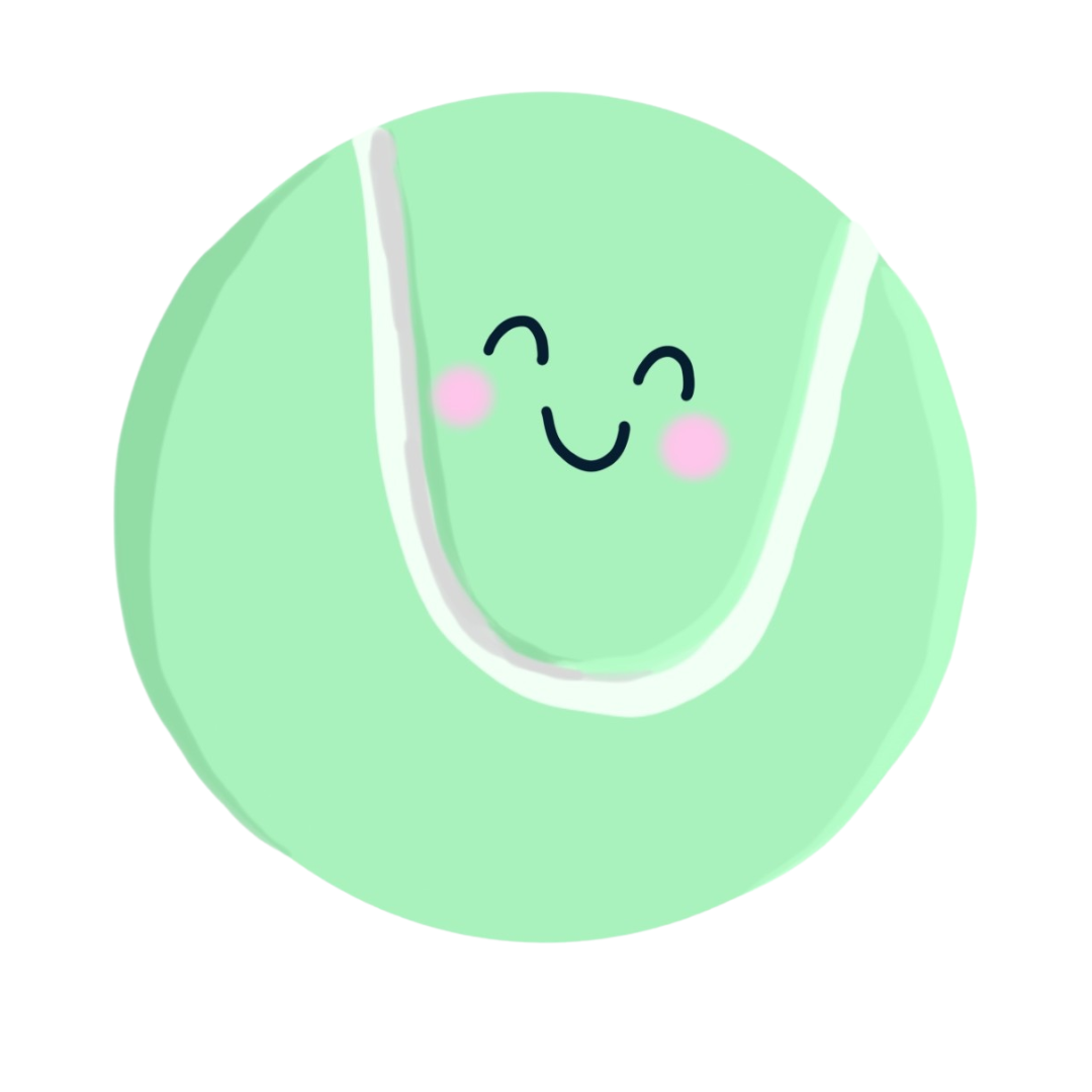 A tennis ball
