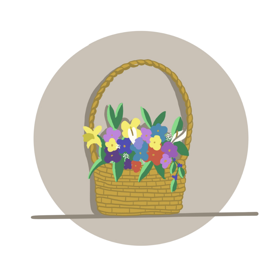 A basket of flowers