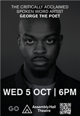 George the Poet Wed 5 Oct Assembly Hall Theatre