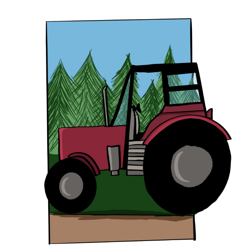 A tractor