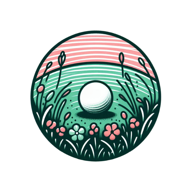 A ball on a lawn