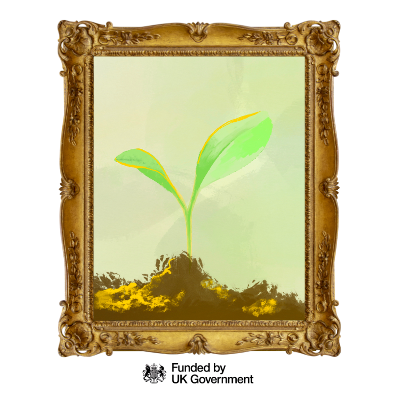 A plant growing