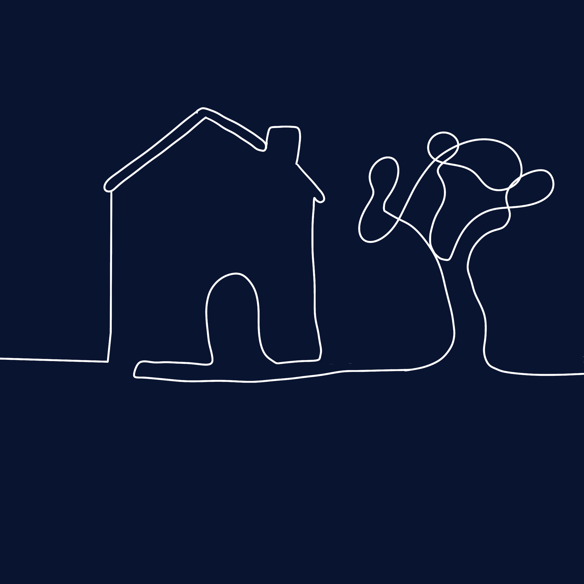 House with a tree
