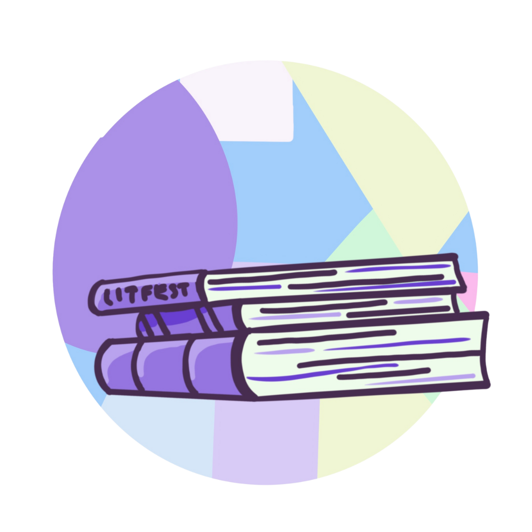 A pile of books.