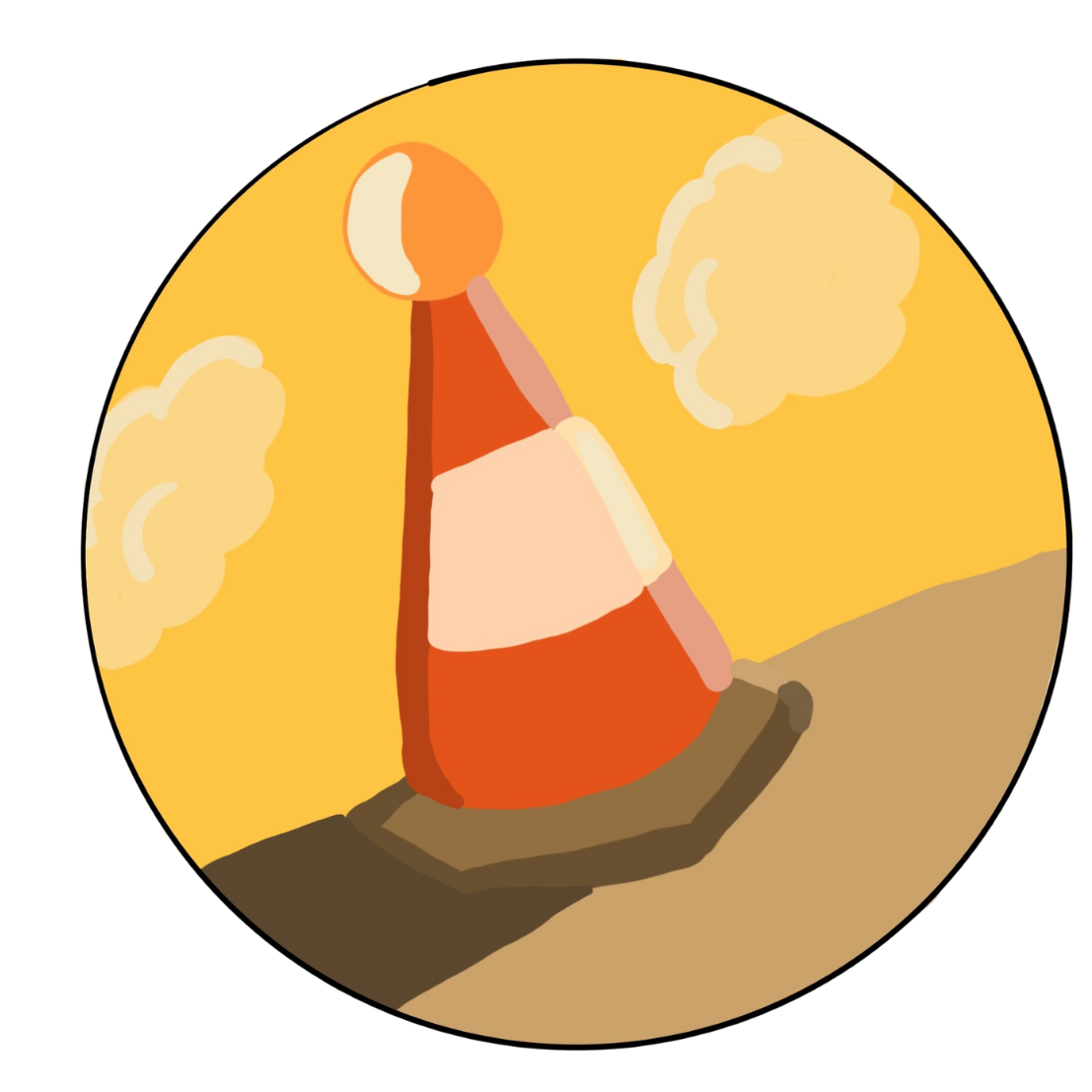 A traffic cone