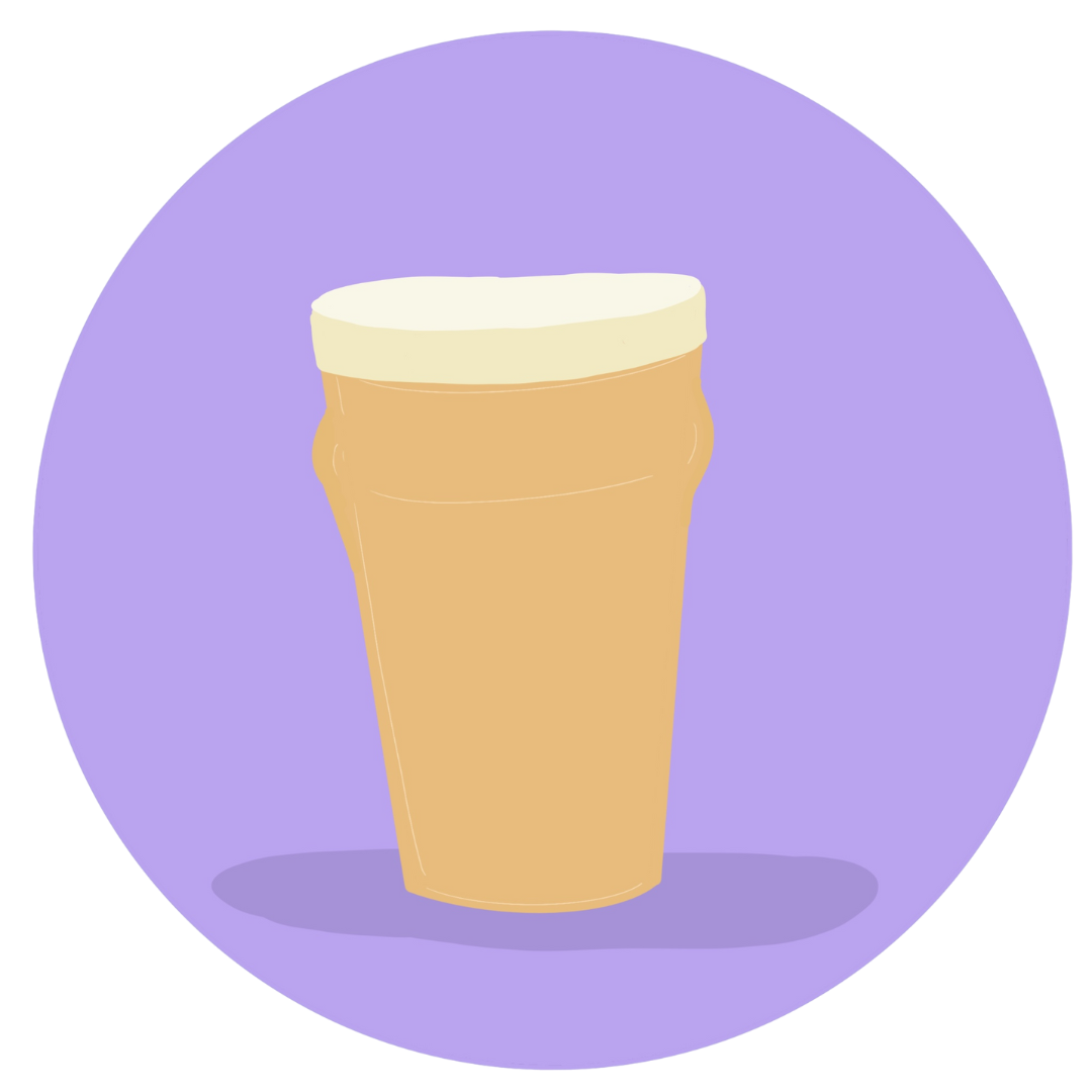 A pint of beer.
