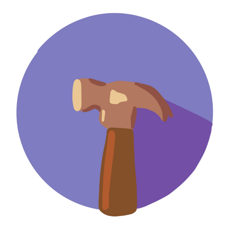 A hammer