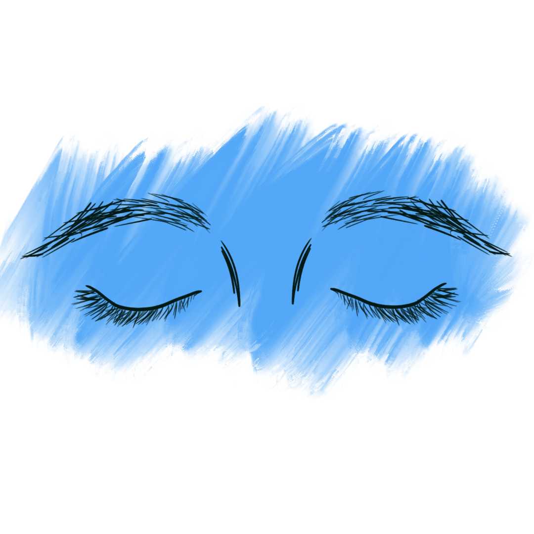 Closed eyes