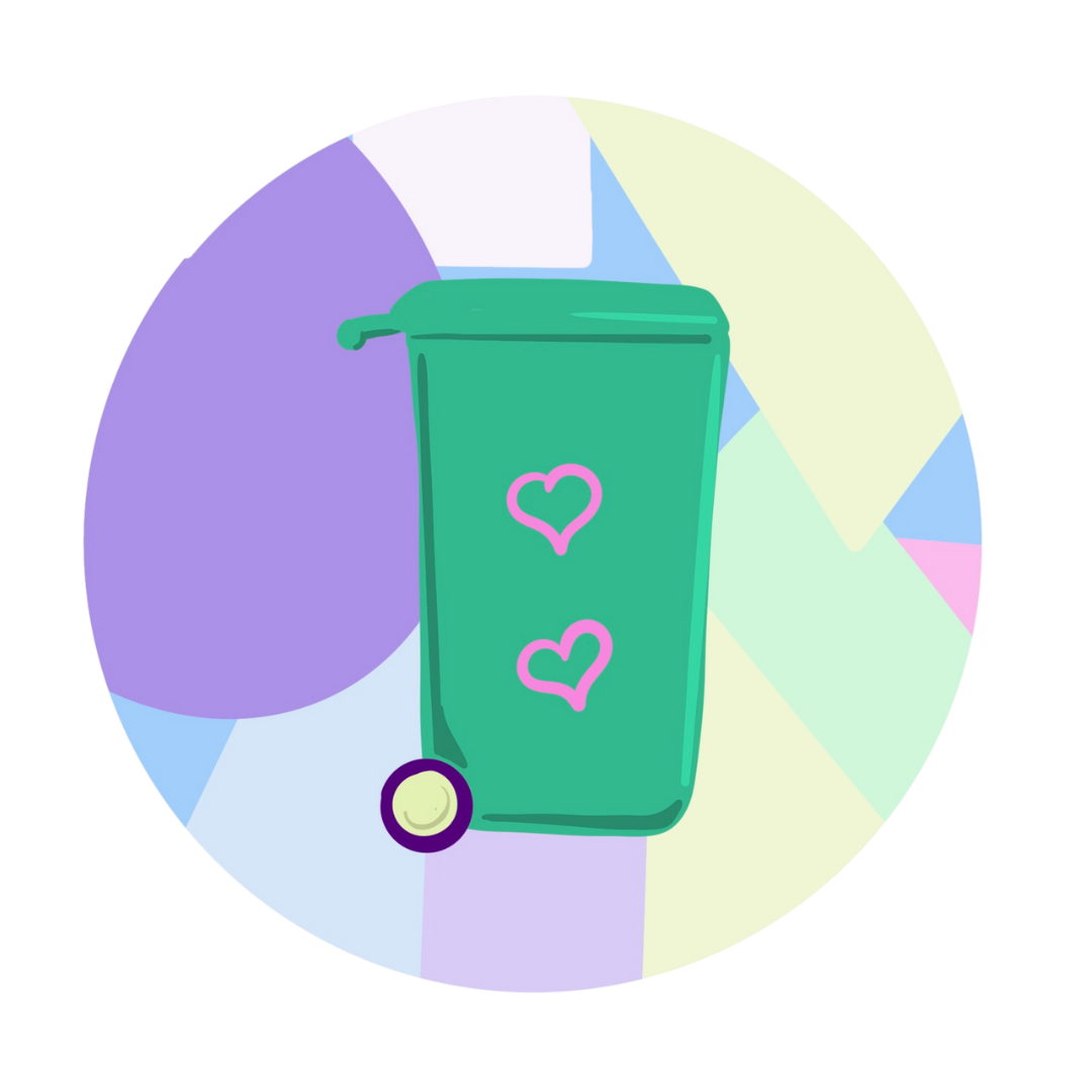 A wheelie bin